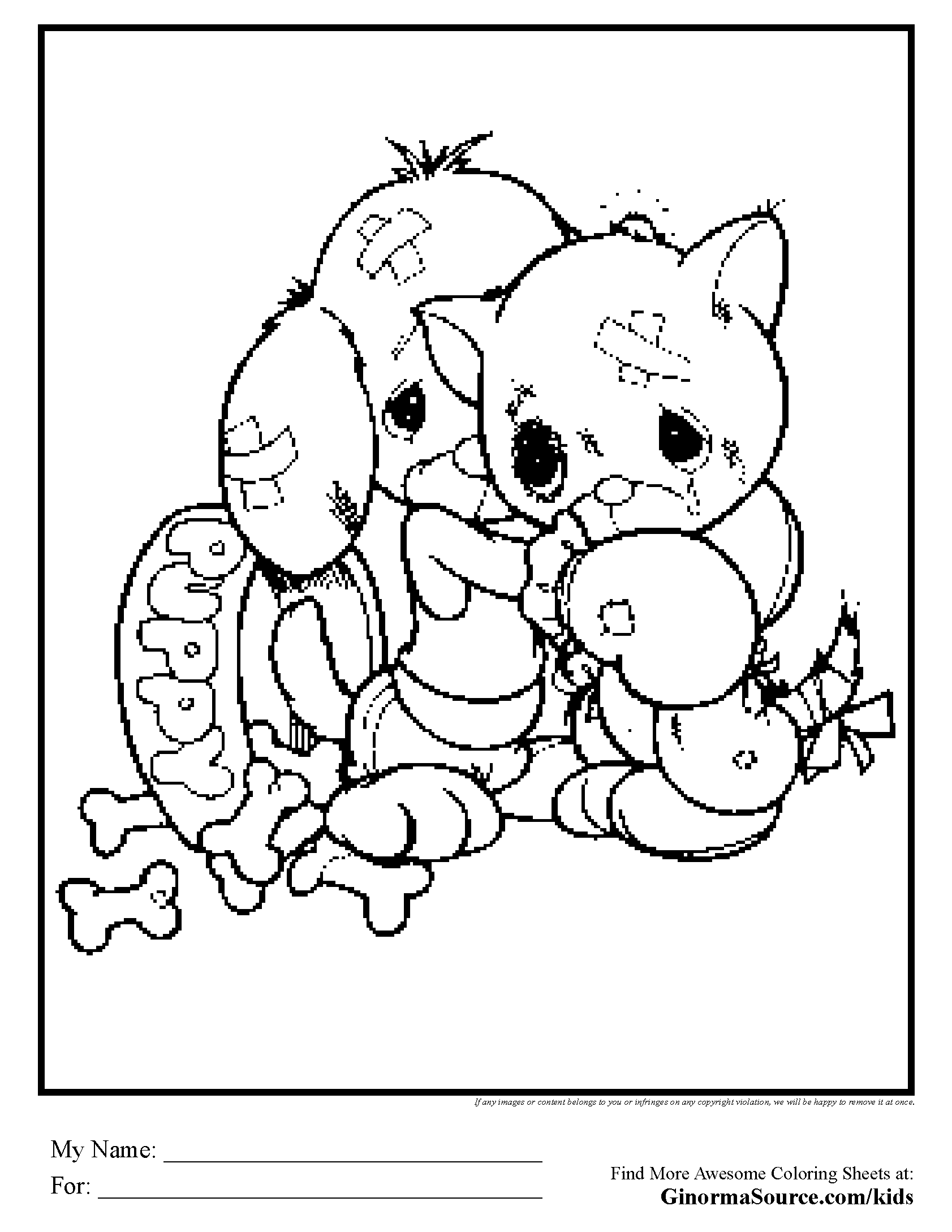 124 Puppy Coloring Pages Printable 44