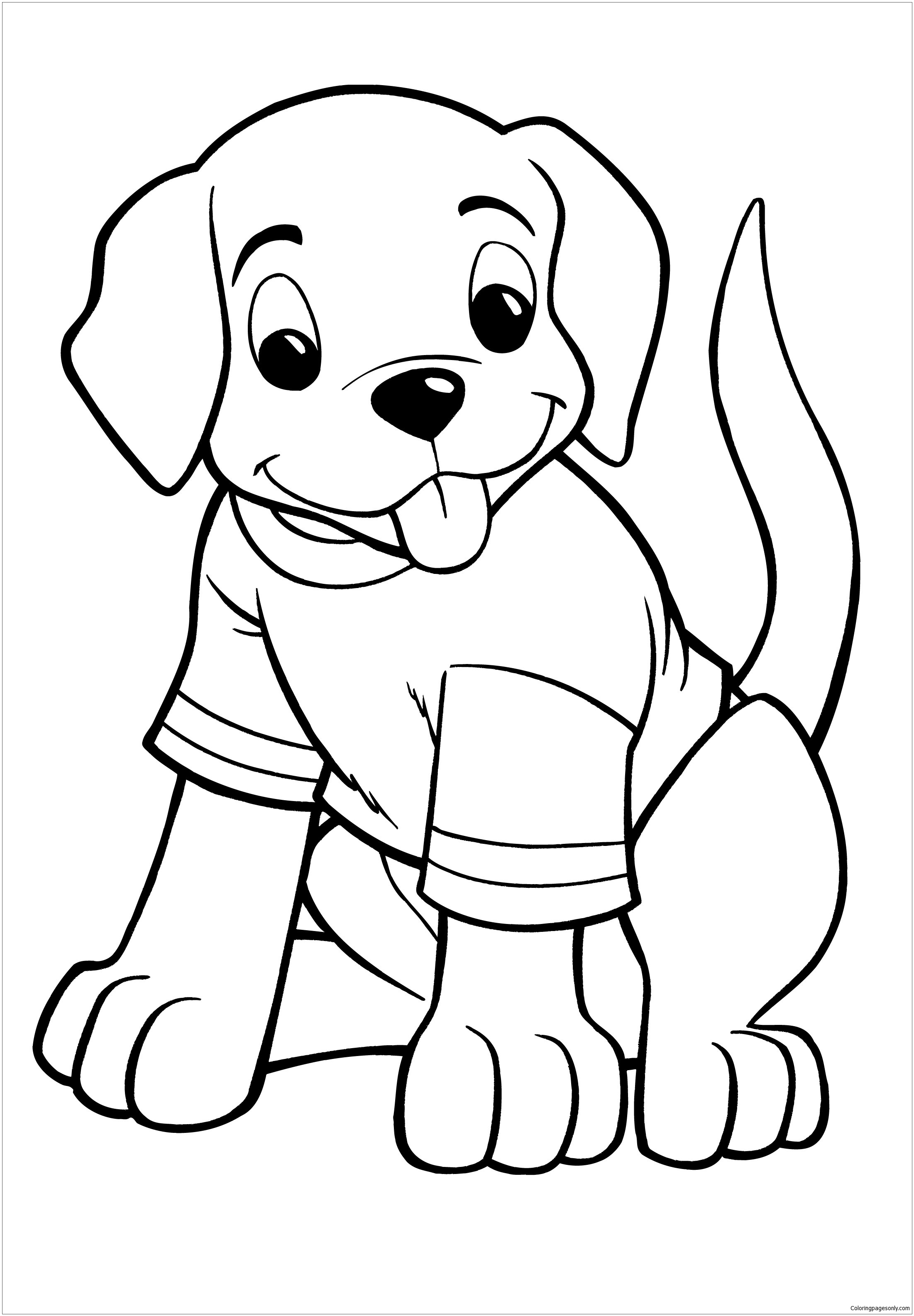 puppy coloring pages printable jpg