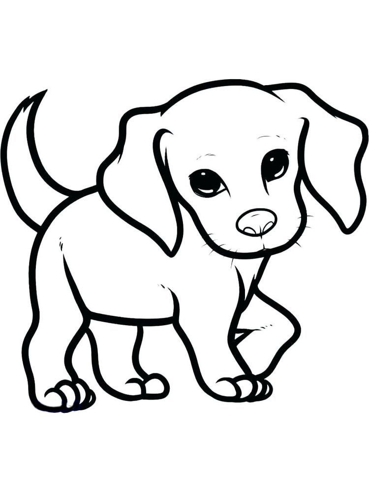 124 Puppy Coloring Pages Printable 50