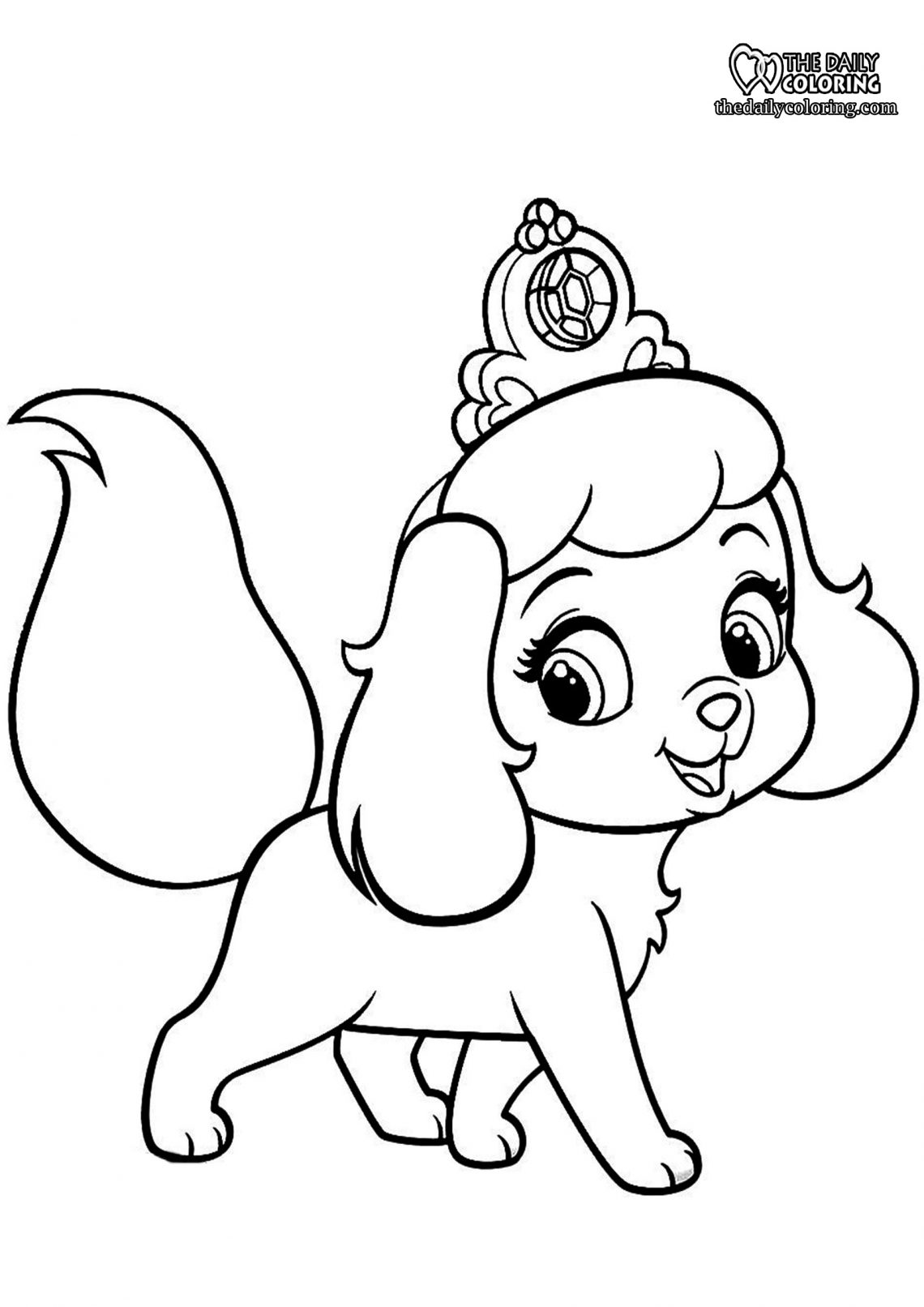 124 Puppy Coloring Pages Printable 73