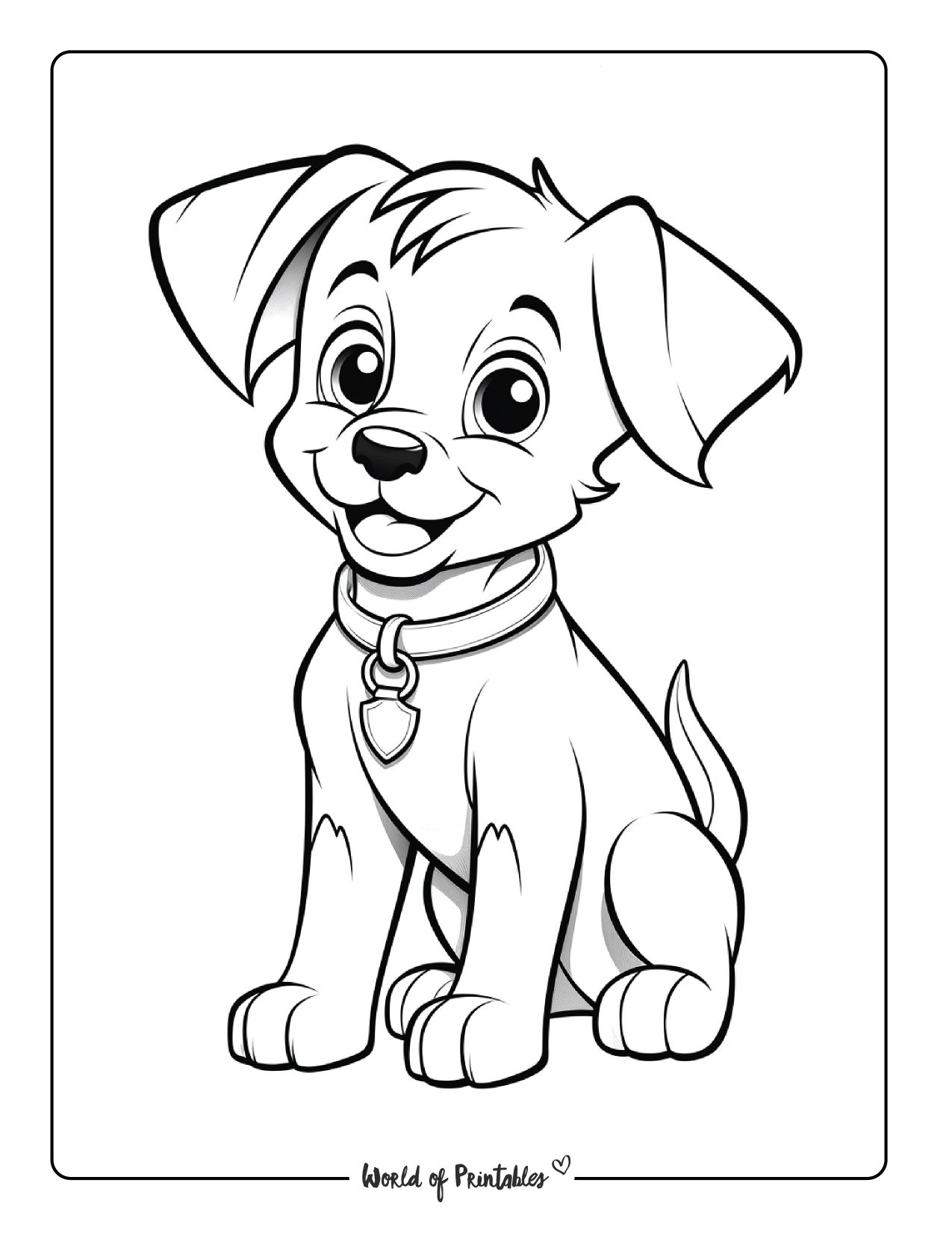 124 Puppy Coloring Pages Printable 77