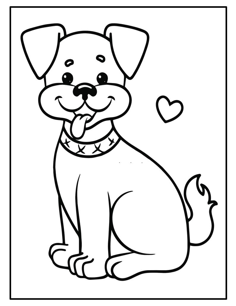 124 Puppy Coloring Pages Printable 84