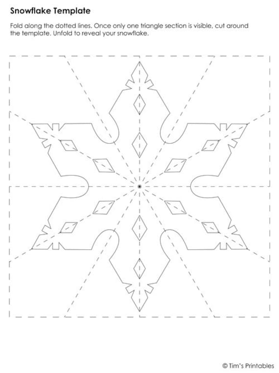 125 Beautiful Paper Snowflake Templates Printable 103