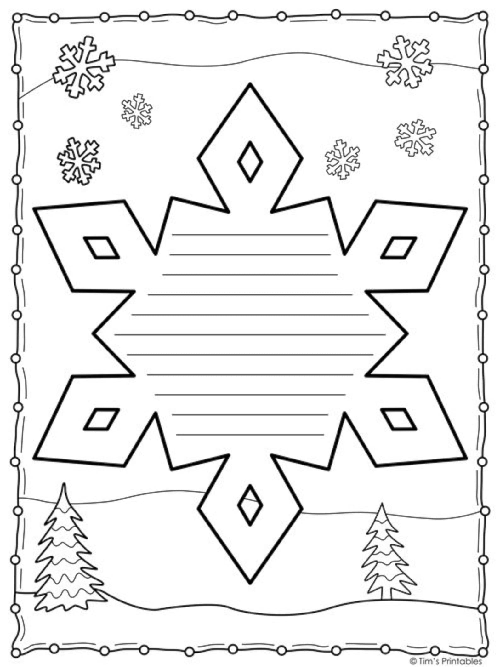 125 Beautiful Paper Snowflake Templates Printable 104