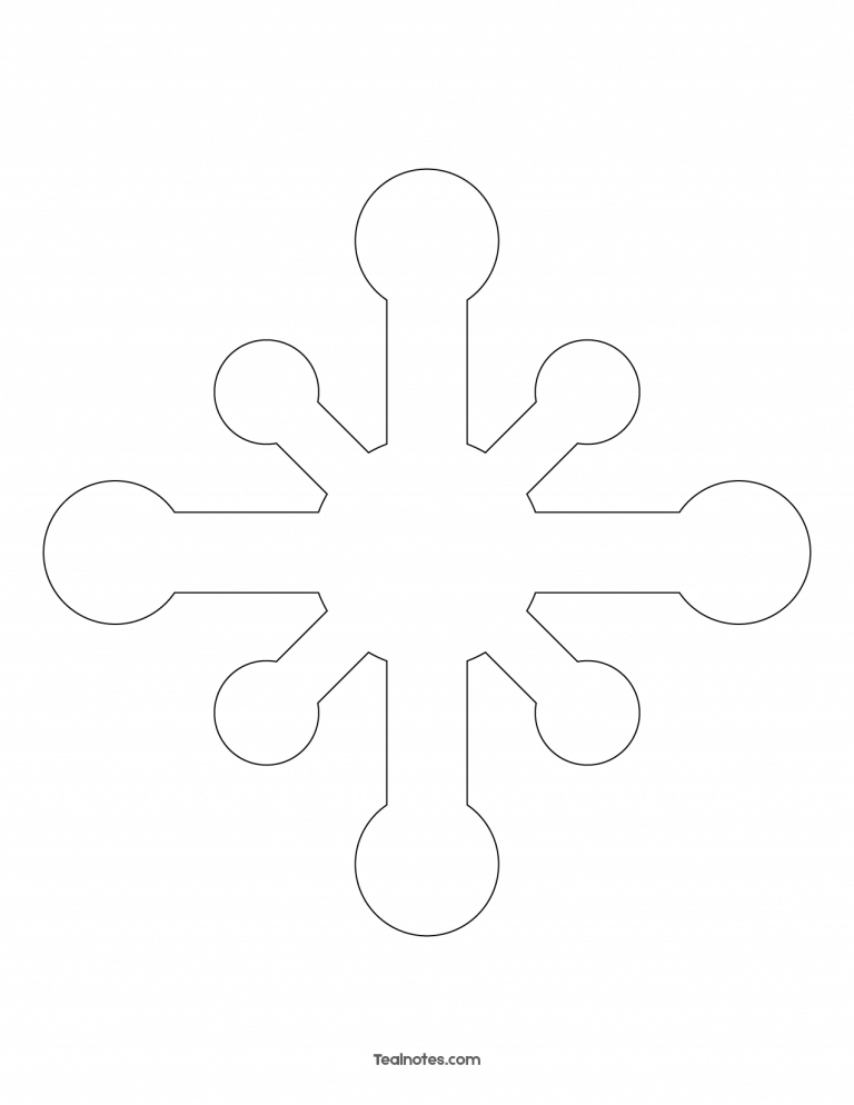 125 Beautiful Paper Snowflake Templates Printable 119