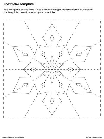 125 Beautiful Paper Snowflake Templates Printable 18