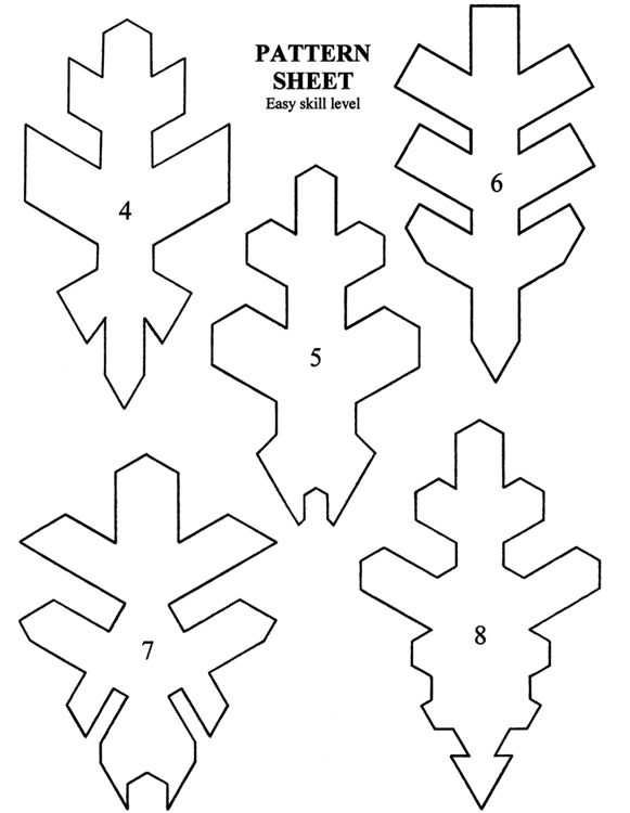 125 Beautiful Paper Snowflake Templates Printable 2