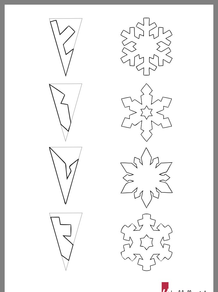 125 Beautiful Paper Snowflake Templates Printable 50