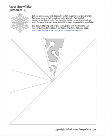 125 Beautiful Paper Snowflake Templates Printable 55