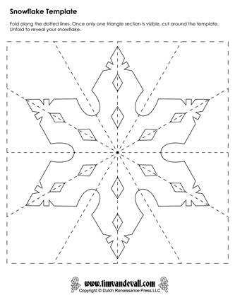 125 Beautiful Paper Snowflake Templates Printable 60