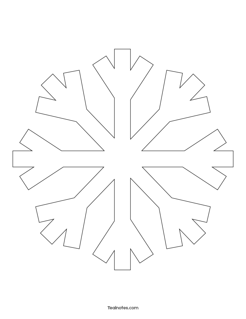 125 Beautiful Paper Snowflake Templates Printable 7