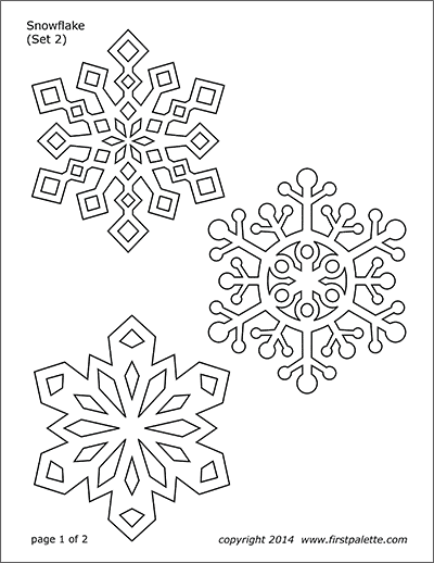 125 Beautiful Paper Snowflake Templates Printable 96