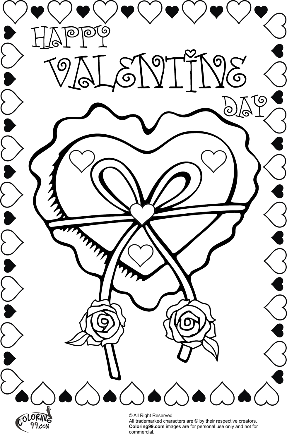 126 Free Heart Coloring Pages for Kids Printable 104