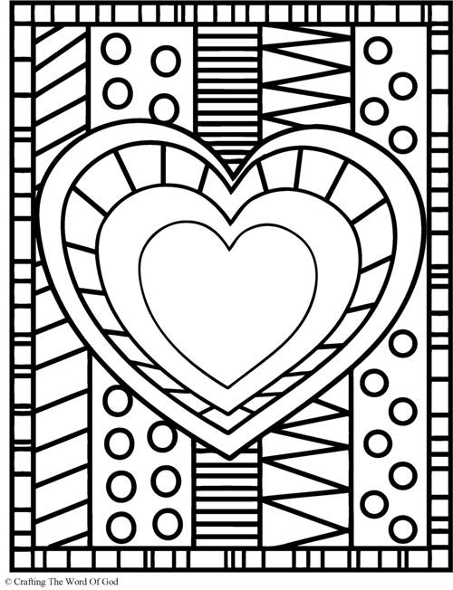 126 Free Heart Coloring Pages for Kids Printable 107