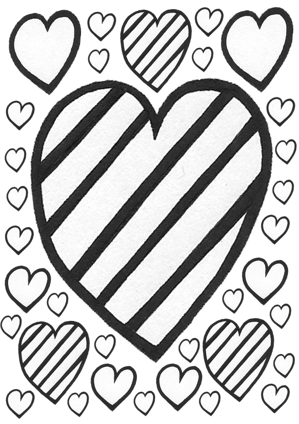 126 Free Heart Coloring Pages for Kids Printable 110