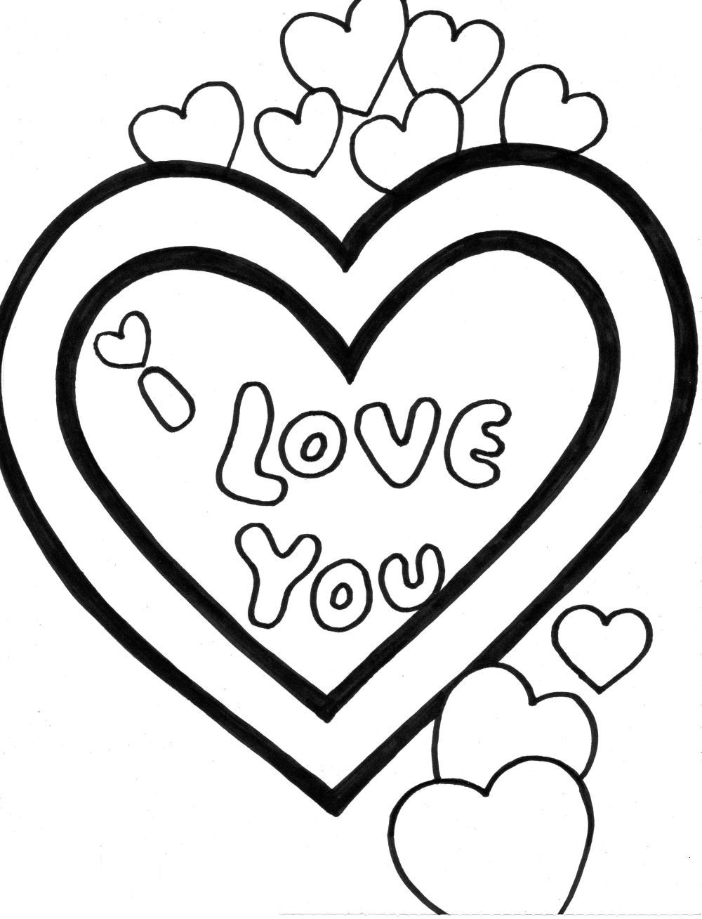 126 Free Heart Coloring Pages for Kids Printable 111