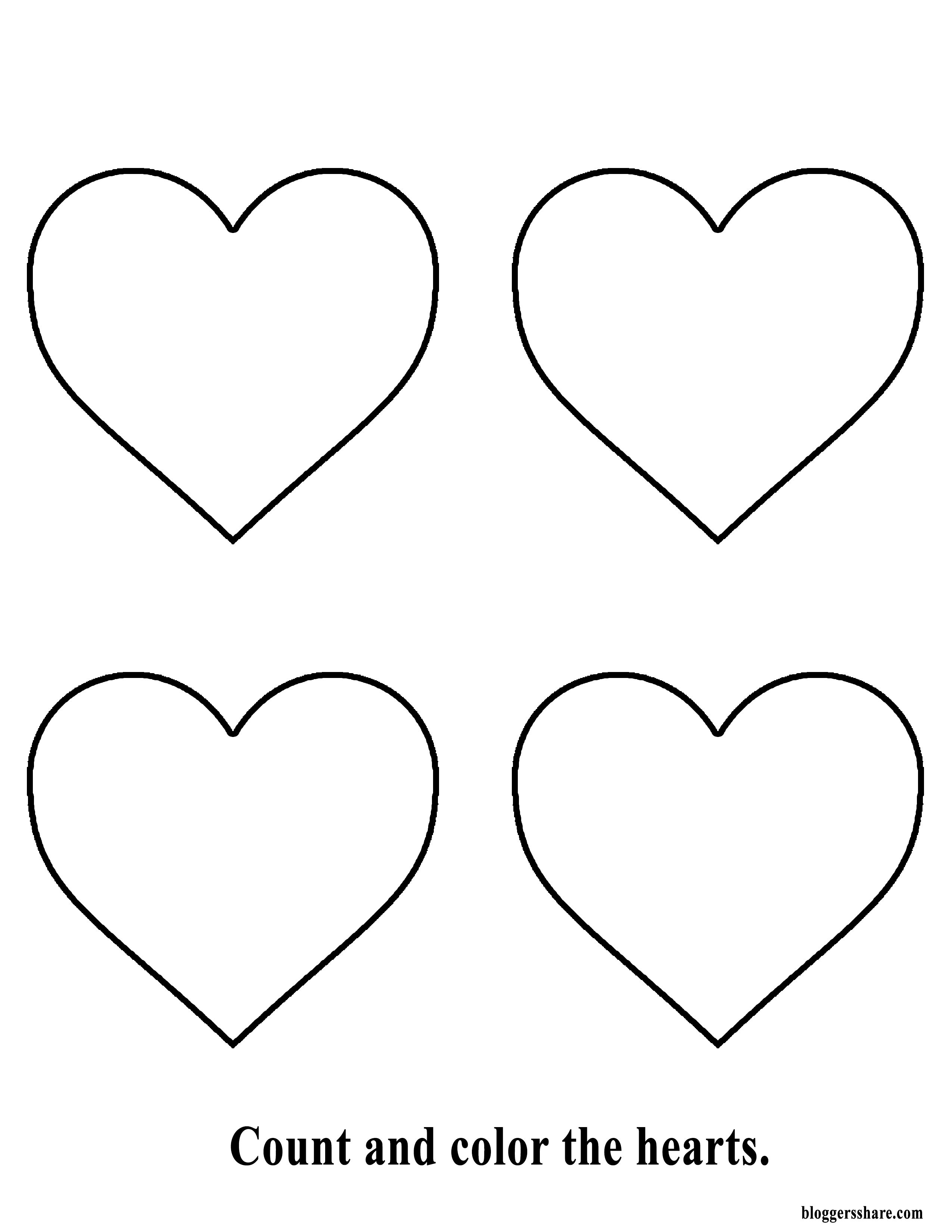 126 Free Heart Coloring Pages for Kids Printable 112