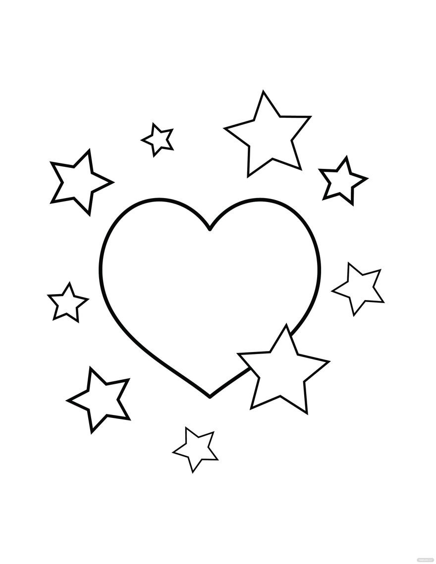 126 Free Heart Coloring Pages for Kids Printable 121