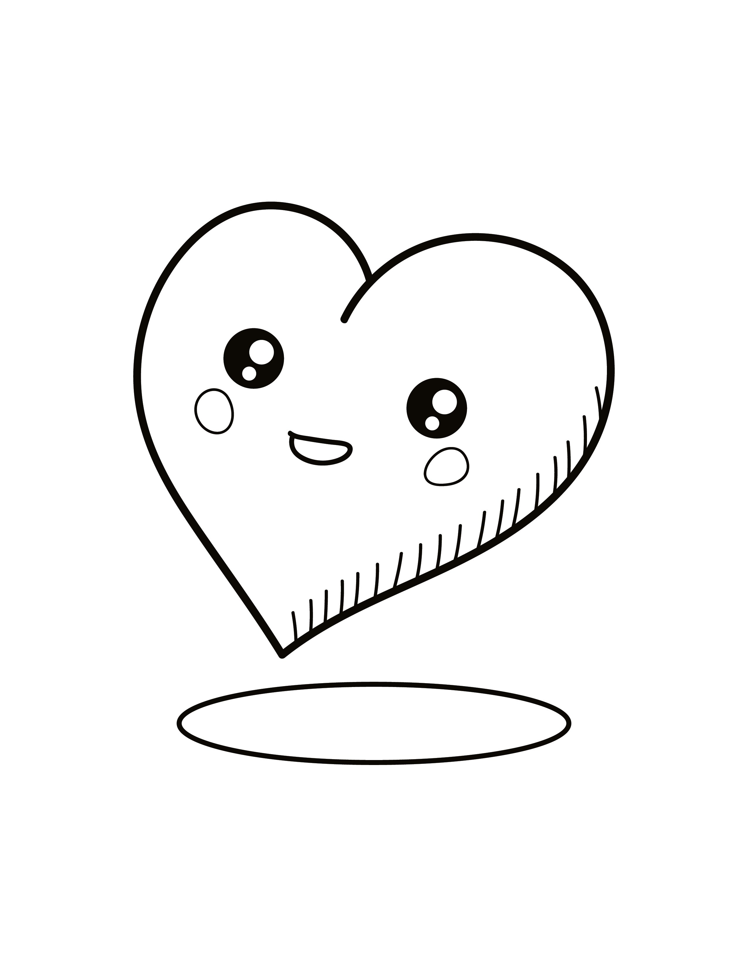 126 Free Heart Coloring Pages for Kids Printable 19