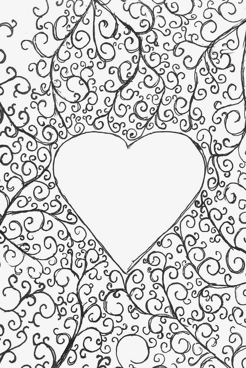 126 Free Heart Coloring Pages for Kids Printable 21