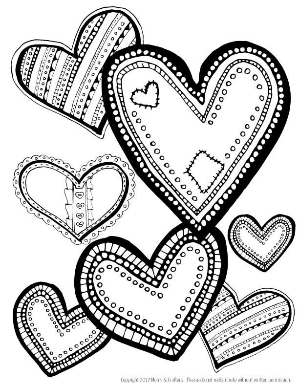 126 Free Heart Coloring Pages for Kids Printable 38