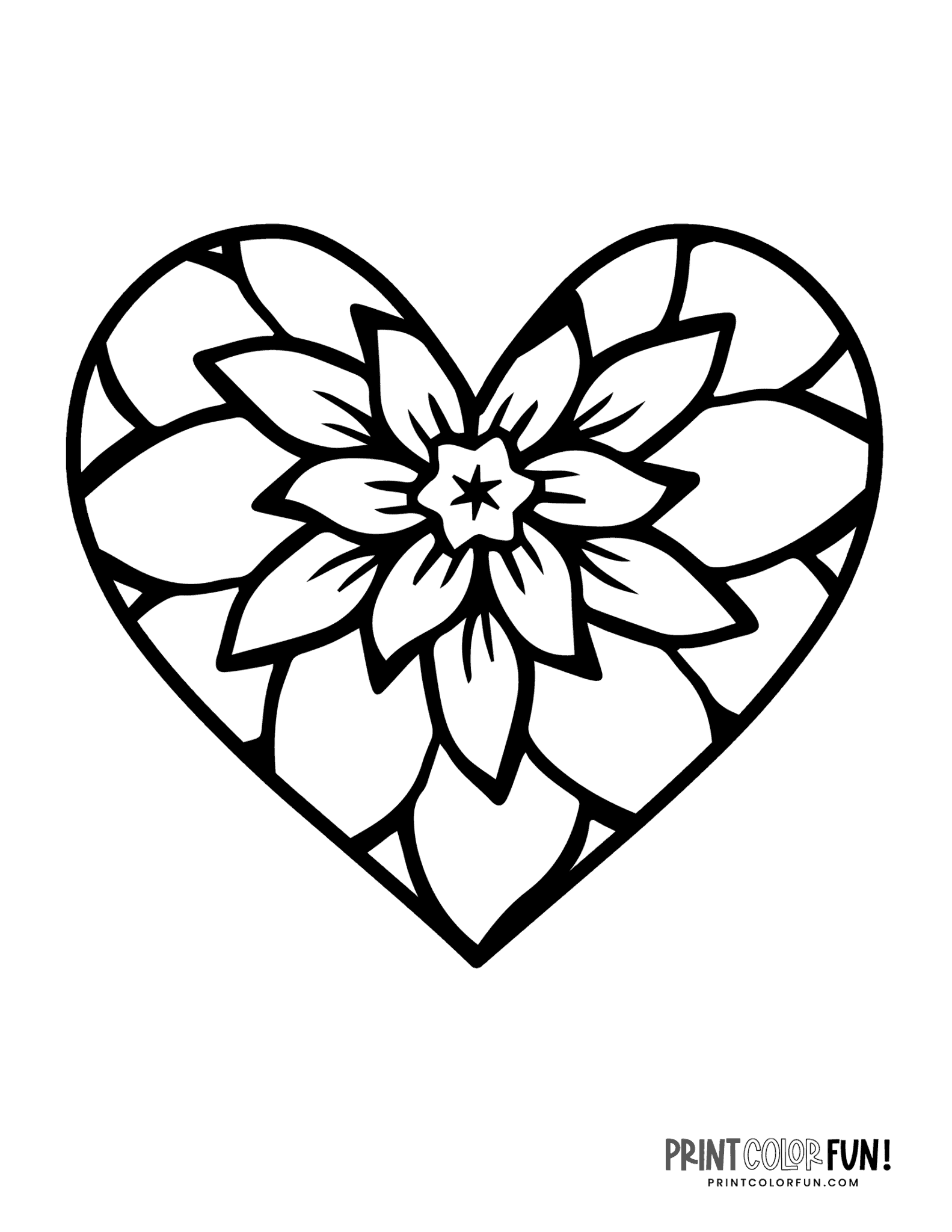 126 Free Heart Coloring Pages for Kids Printable 44