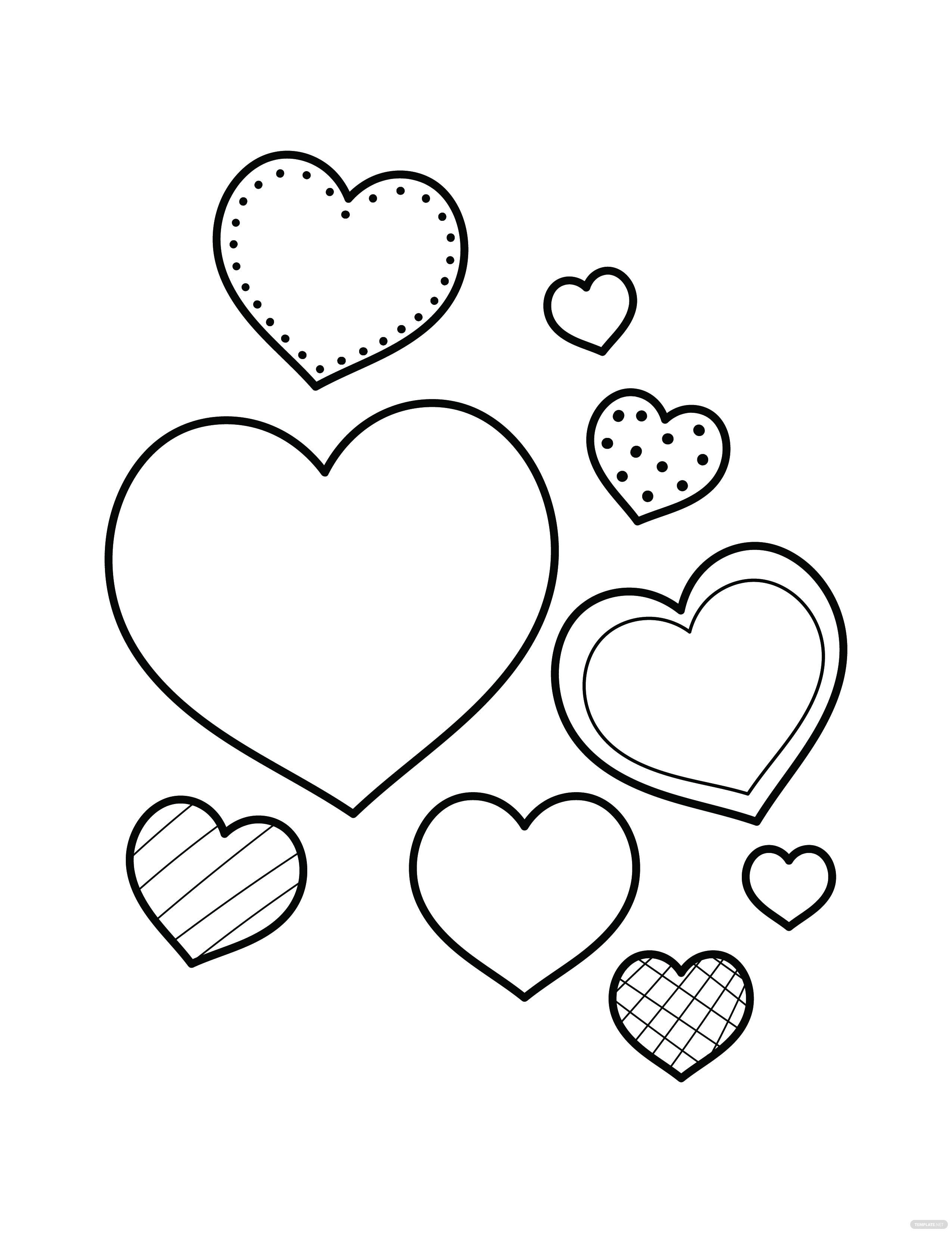 126 Free Heart Coloring Pages for Kids Printable 49