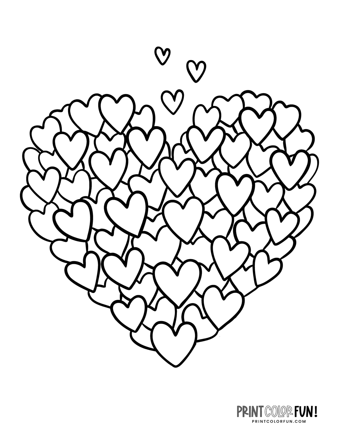 126 Free Heart Coloring Pages for Kids Printable 55