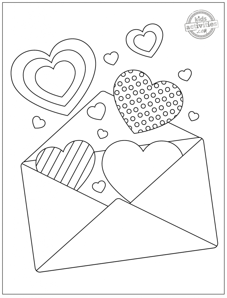 126 Free Heart Coloring Pages for Kids Printable 60