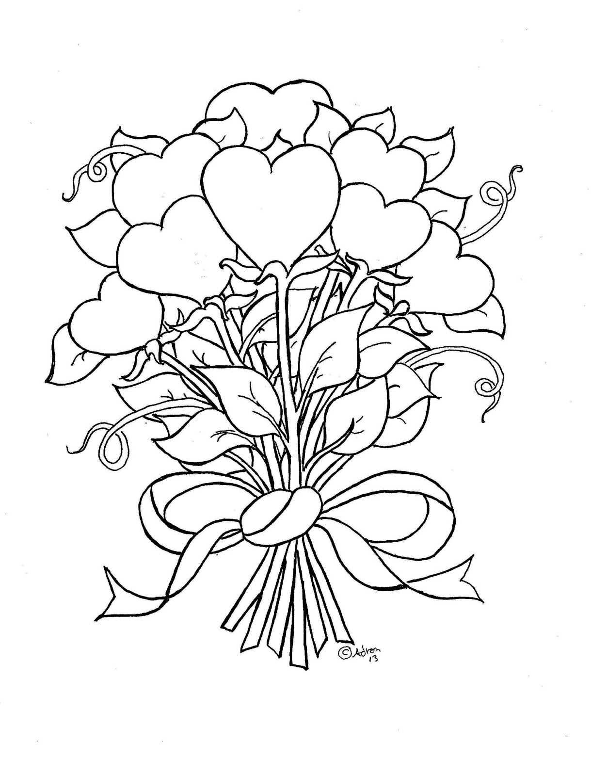 free heart coloring pages for kids printable jpg