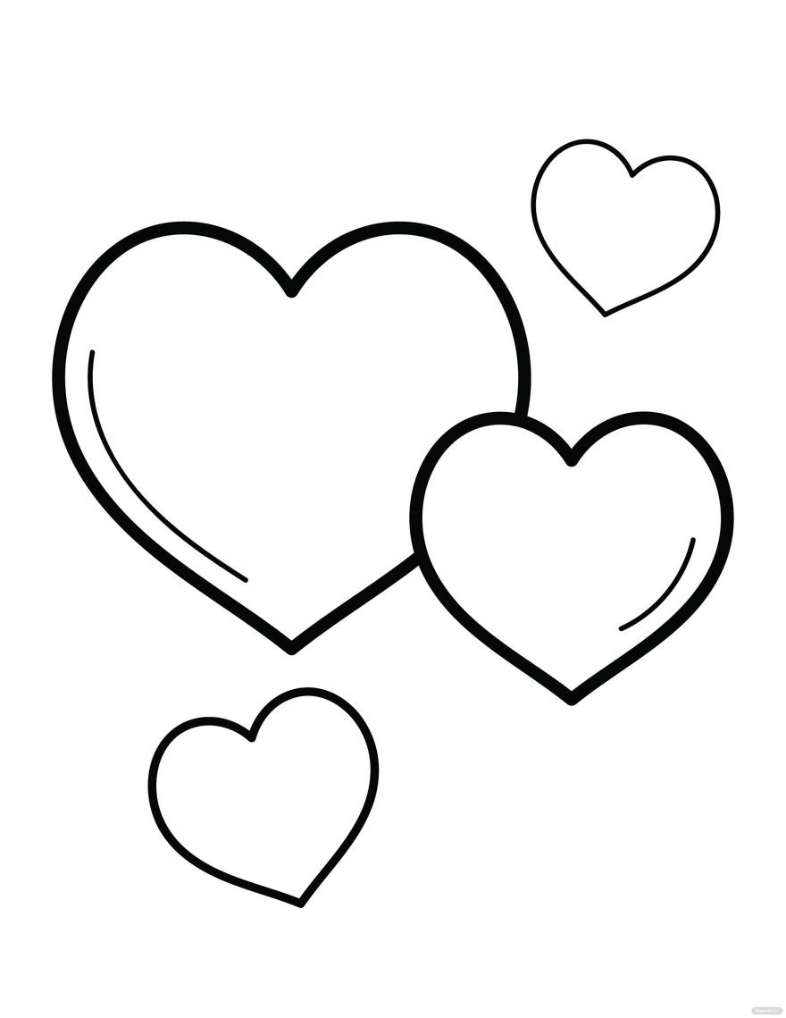 126 Free Heart Coloring Pages for Kids Printable 70