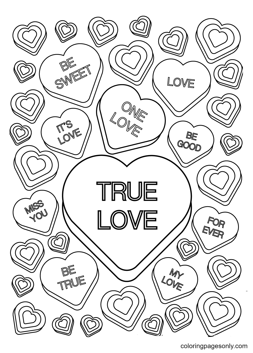 126 Free Heart Coloring Pages for Kids Printable 74