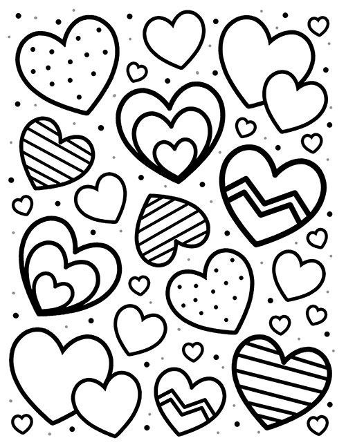 126 Free Heart Coloring Pages for Kids Printable 91