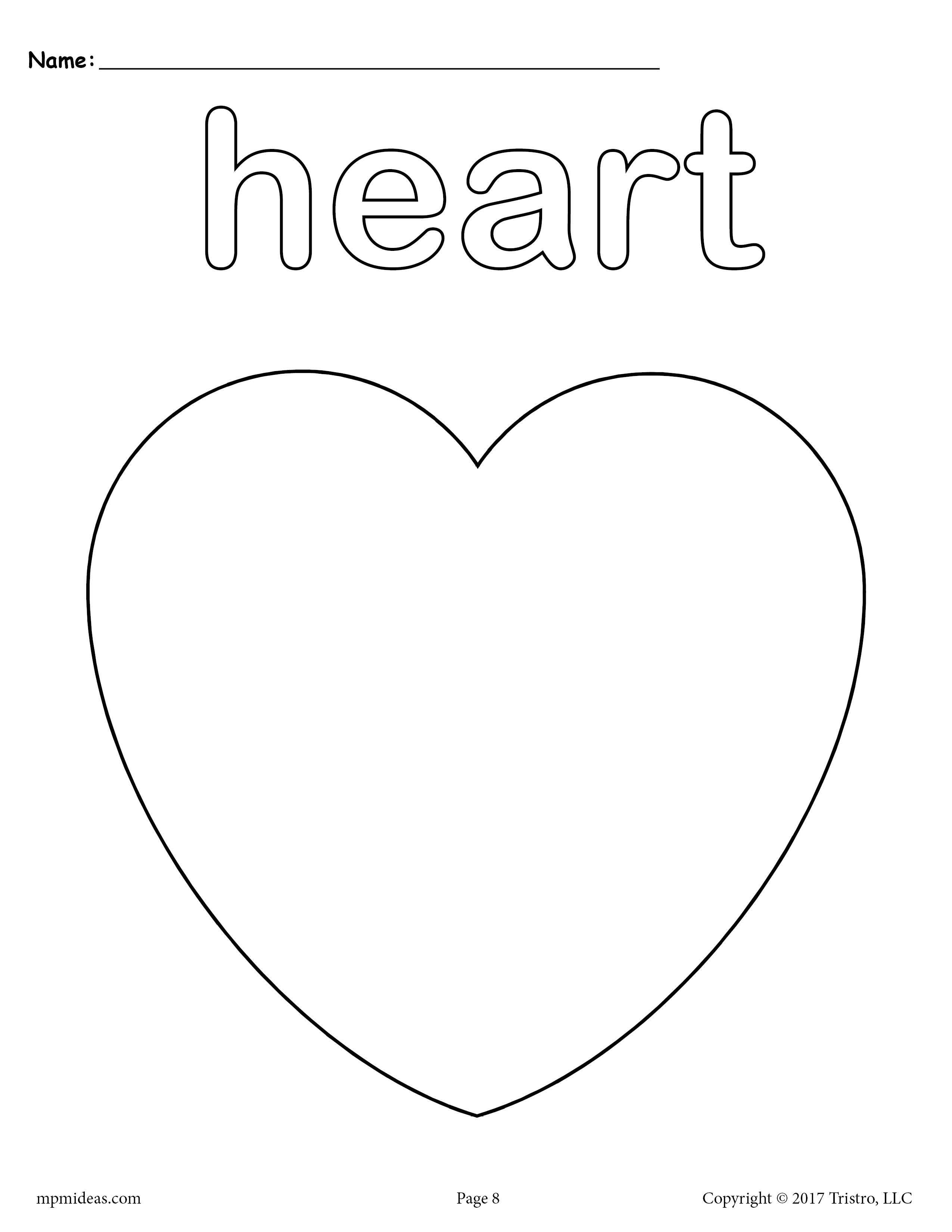 126 Free Heart Coloring Pages for Kids Printable 97