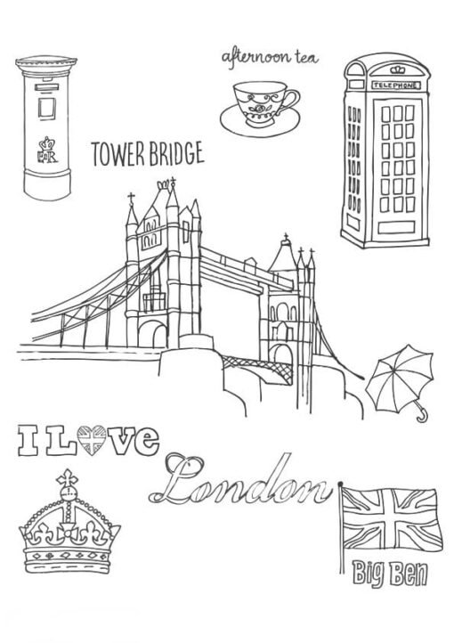 127 England Coloring Pages Printable 36