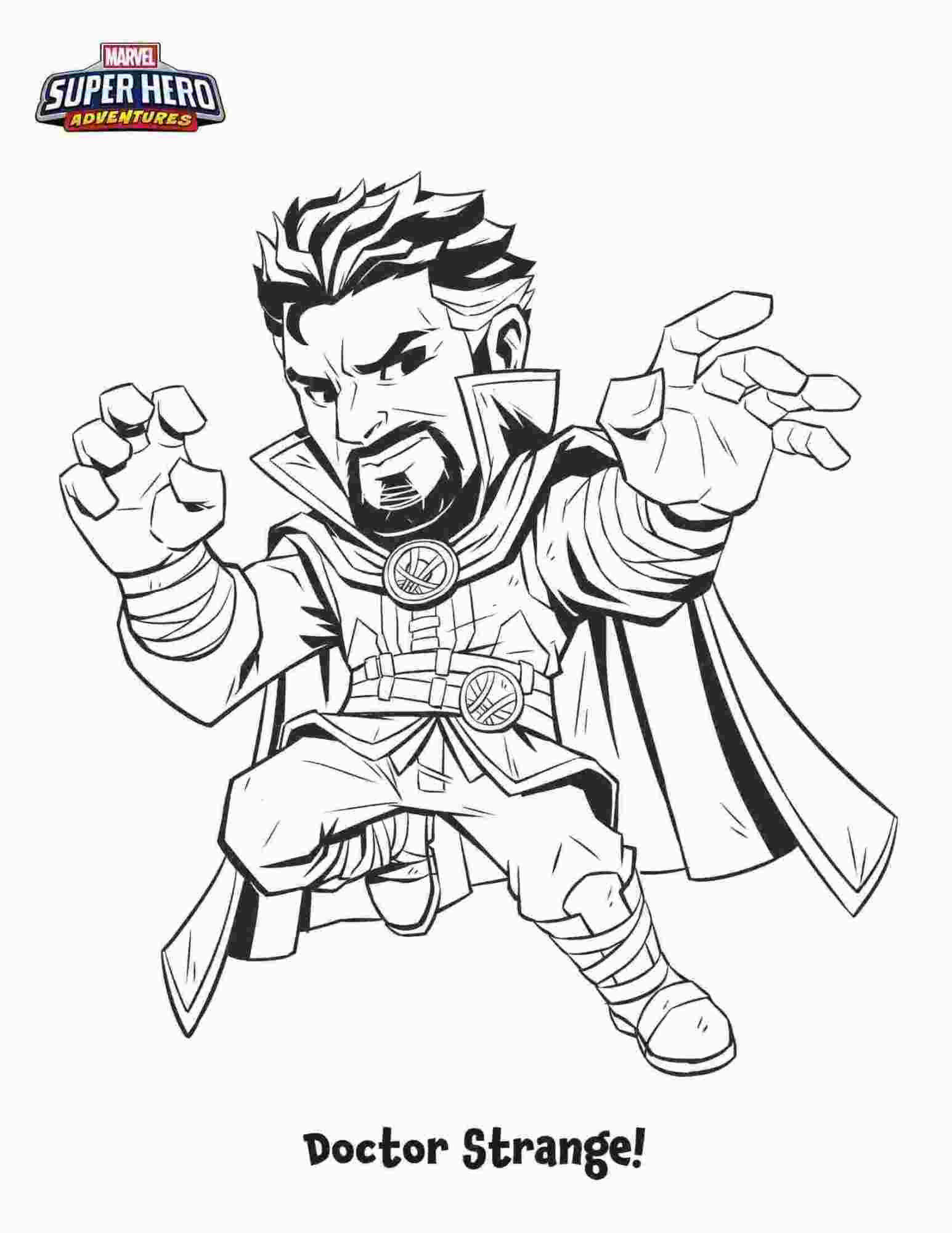 doctor strange coloring pages printable jpg