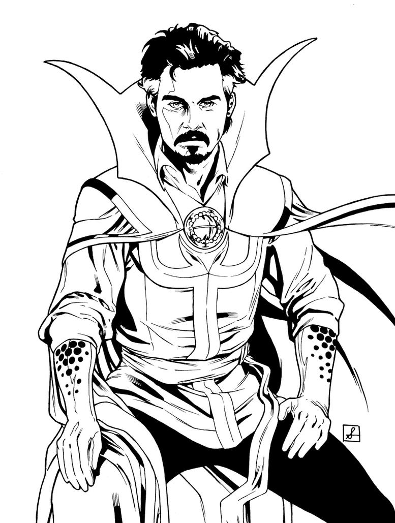 doctor strange coloring pages printable jpg