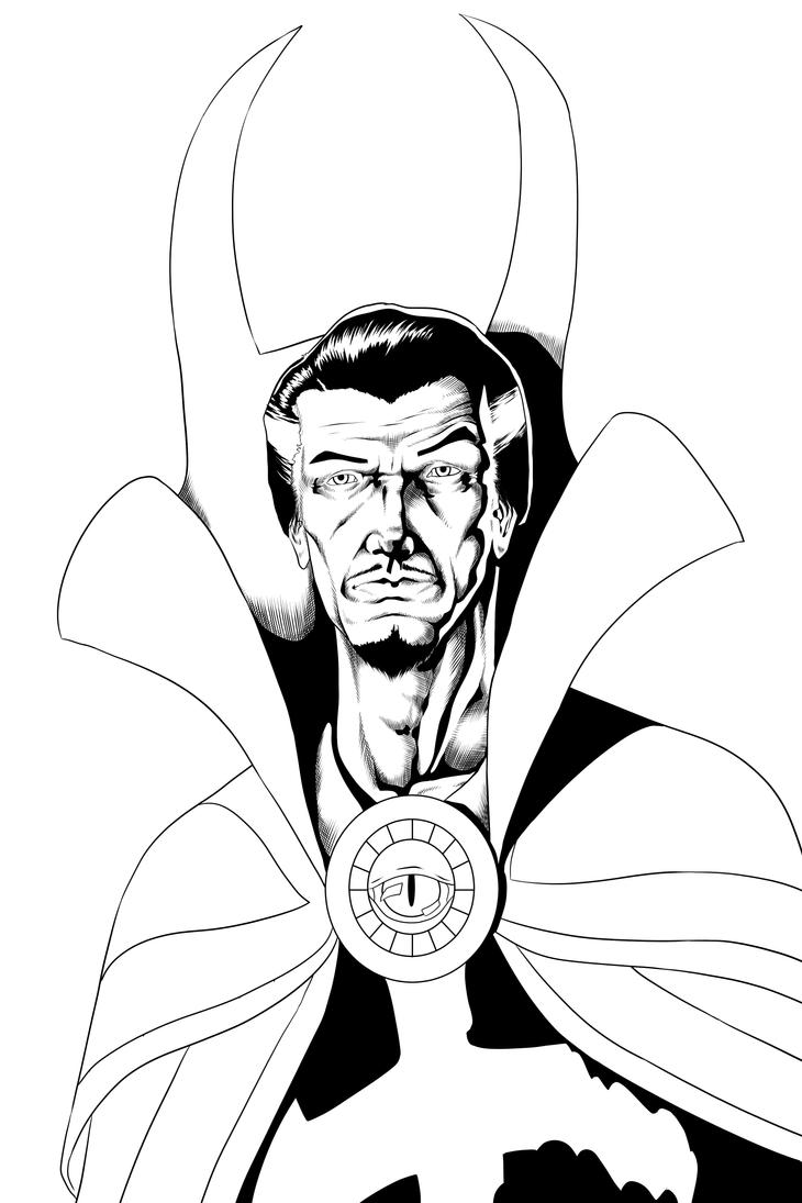 doctor strange coloring pages printable jpg