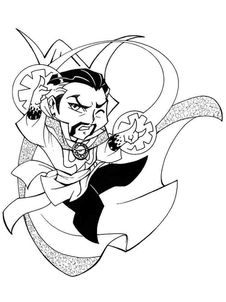 159 Doctor Strange Coloring Pages Printable 111