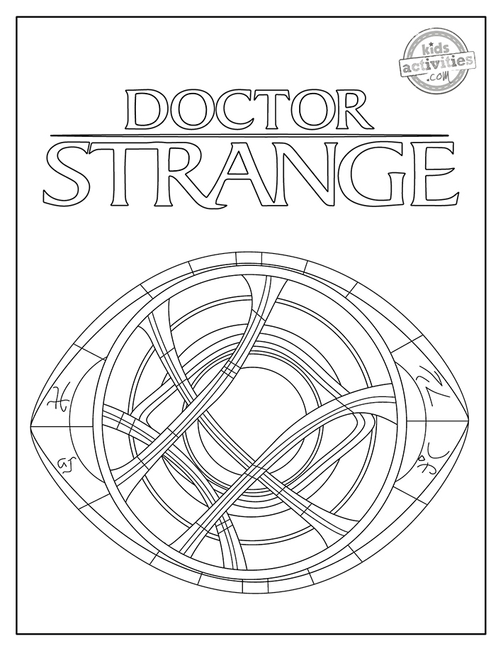 doctor strange coloring pages printable jpg