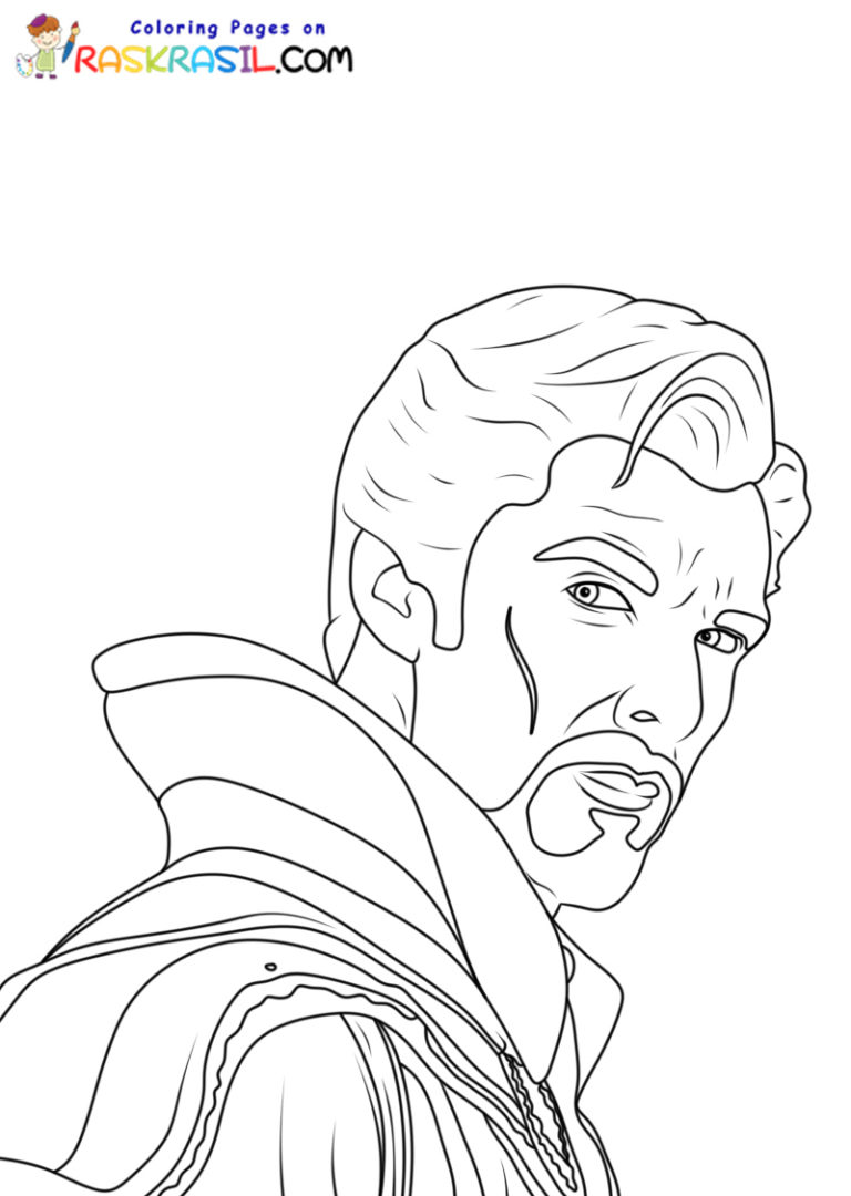 doctor strange coloring pages printable jpg