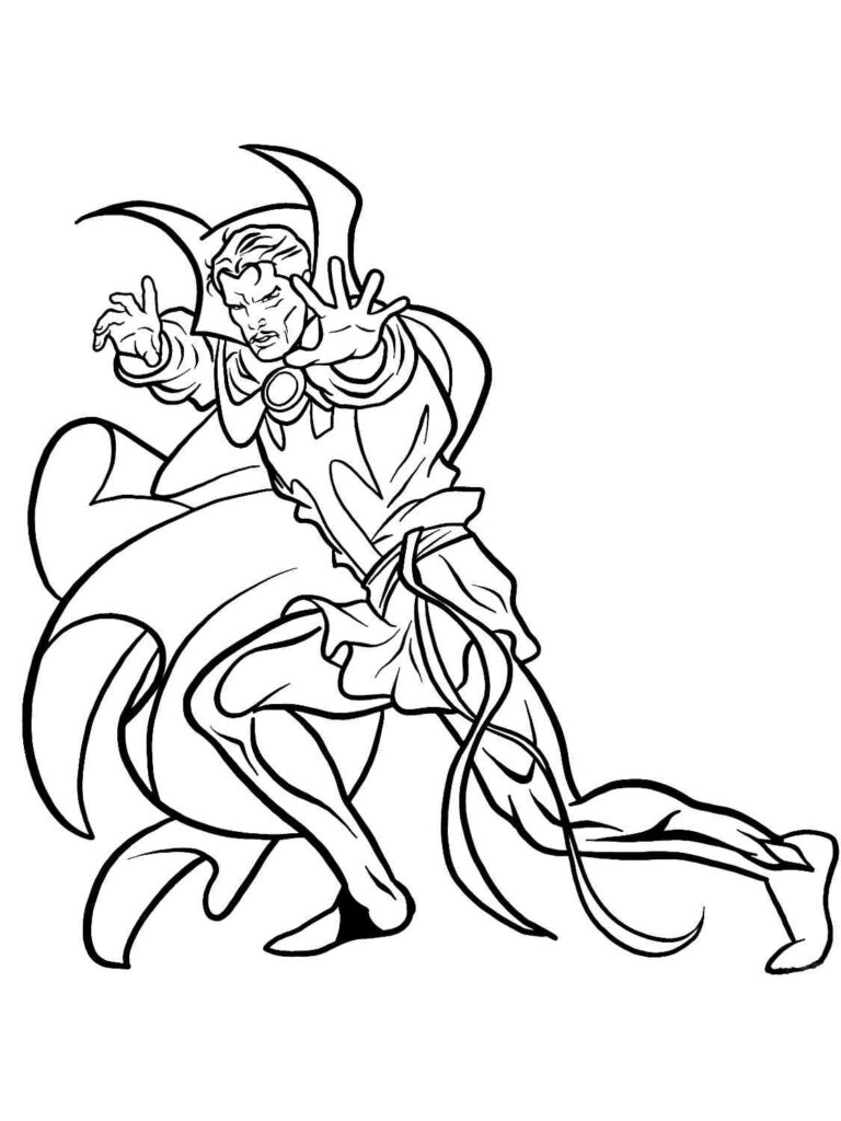 159 Doctor Strange Coloring Pages Printable 128