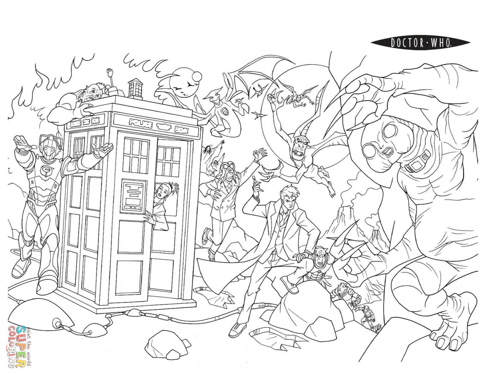 159 Doctor Strange Coloring Pages Printable 13