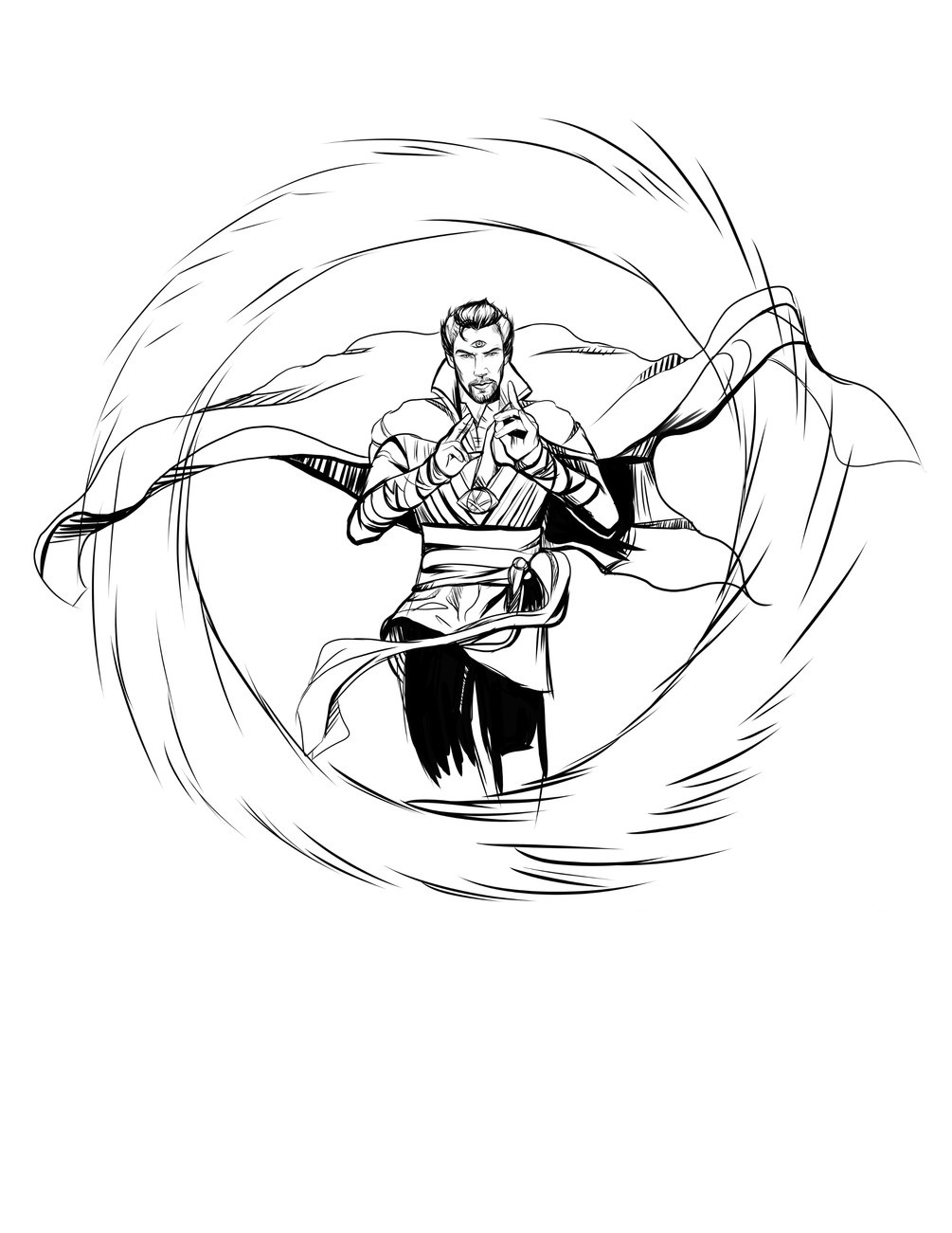 159 Doctor Strange Coloring Pages Printable 131