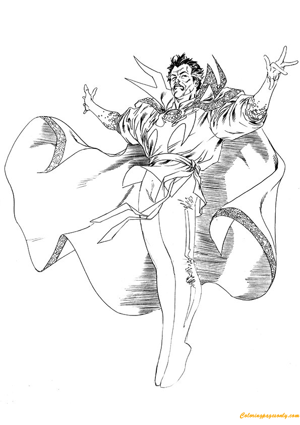 159 Doctor Strange Coloring Pages Printable 147