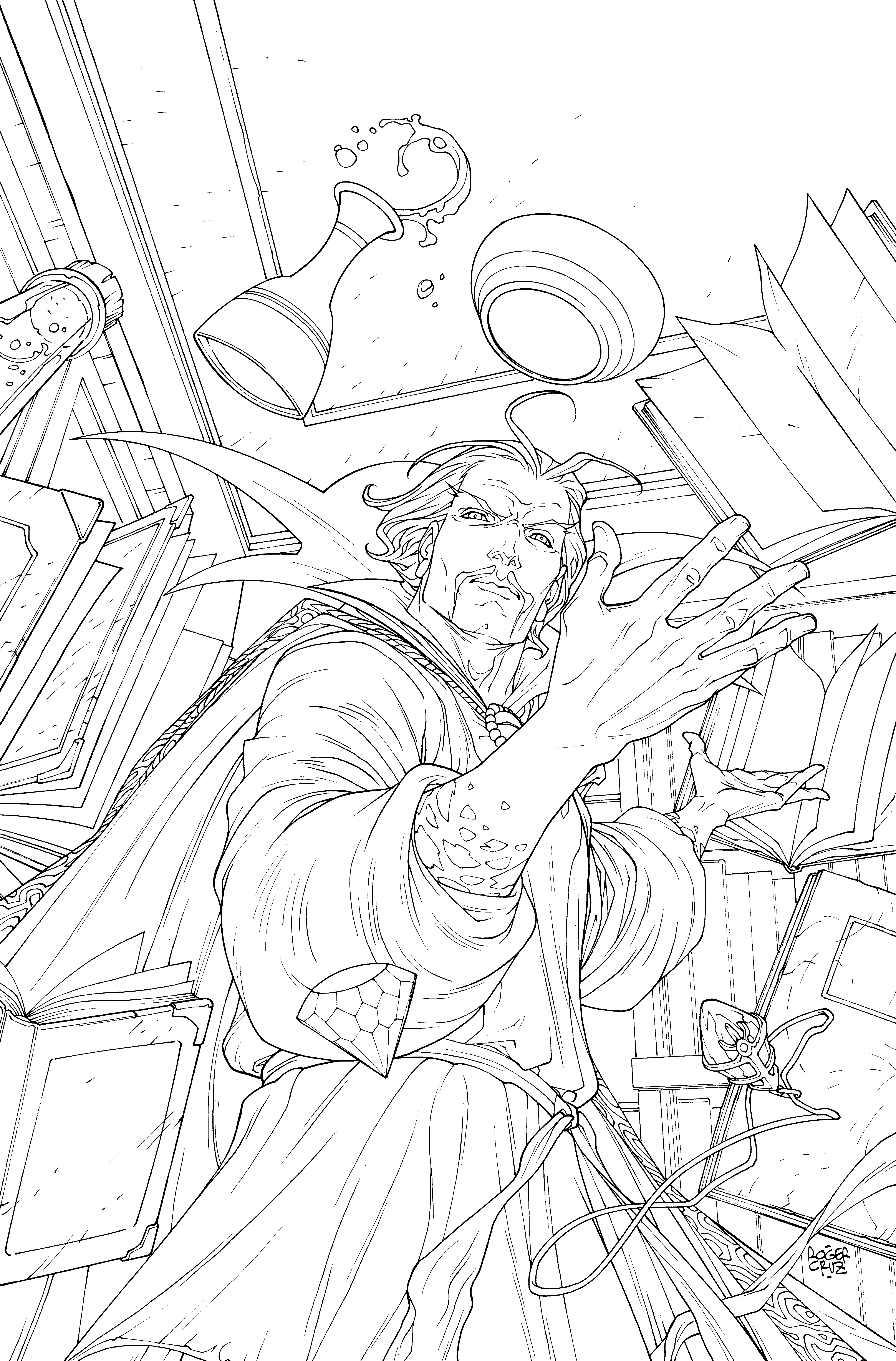 159 Doctor Strange Coloring Pages Printable 152