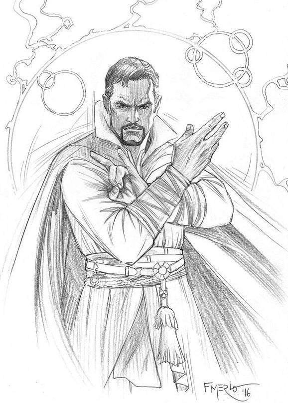 159 Doctor Strange Coloring Pages Printable 21