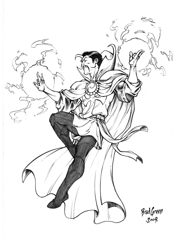 159 Doctor Strange Coloring Pages Printable 24