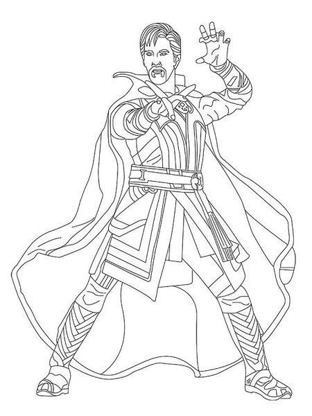 159 Doctor Strange Coloring Pages Printable 25