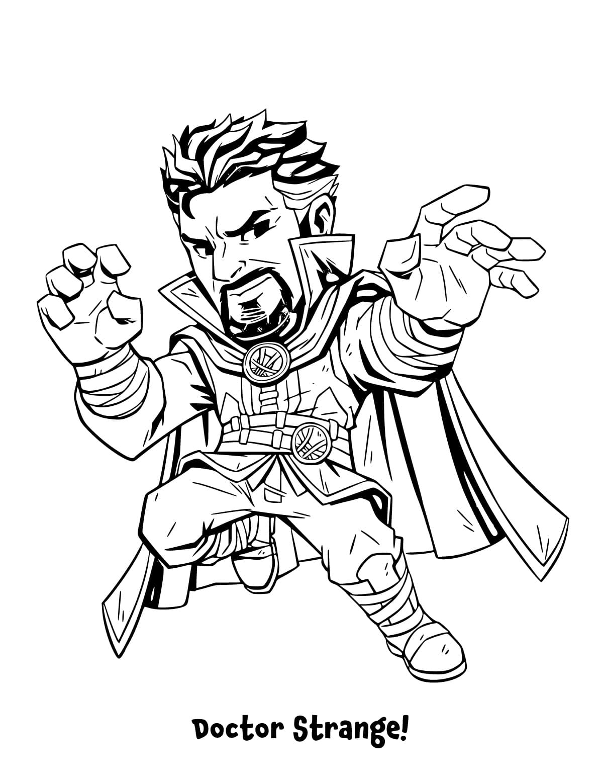 159 Doctor Strange Coloring Pages Printable 3